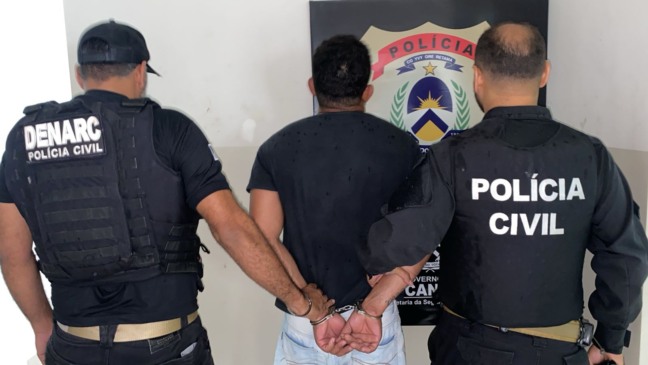 Sugestão de legenda: Homem havia fugido para o Tocantins a fim de evitar ser capturado - Foto: PCTO  