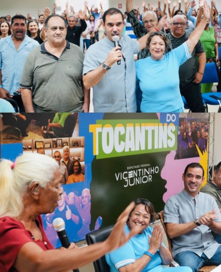 Vicentinho Jr faz ato de pré-campanha com pioneiros do Tocantins e recebe apoios