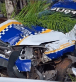 Viatura da PM do TO colide com &aacute;rvore e deixa dois policiais feridos