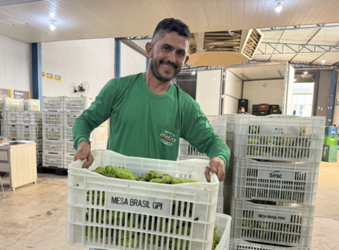 Mais de 2 toneladas de alimentos chegam ao Sesc Mesa Brasil e ampliam apoio a famílias no Tocantins