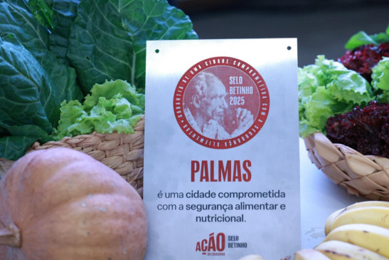 Por avanços nas políticas de combate à fome, Palmas recebe Selo Betinho 2025