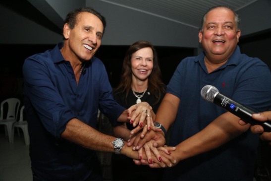 Dorinha, Gomes e Gaguim prestigiam aniversário de Barra do Ouro; Deputado garante: “estamos juntos”