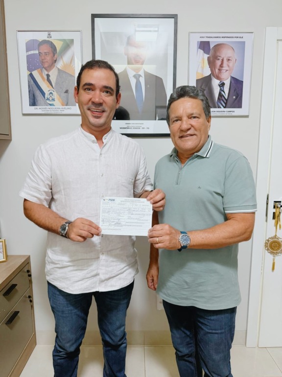 Mudança partidária! Na luta por vaga de federal, Osires Damaso troca o Podemos pelo PSDB de Vicentinho Júnior