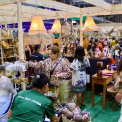 Público visita o estande do Tocantins e conhece a produção artesanal do estado durante a feira - Foto: Paulo Gualberto/Governo do Tocantins