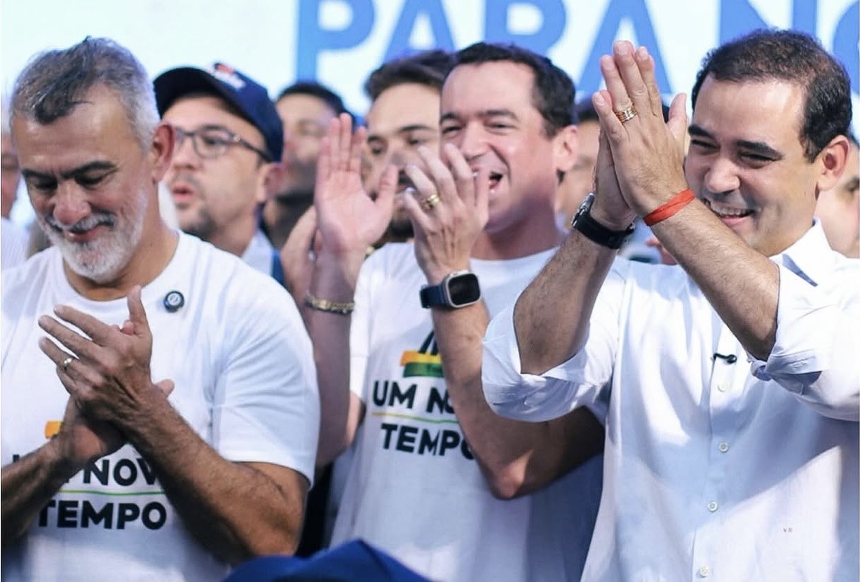 Guimarães em evento com Vicentinho e Amélio: “esse palanque não é de oposição e sim de proposição”