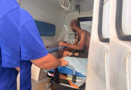 Mecânico foi encontrado com vida — Foto: Rede social/ Repropdução