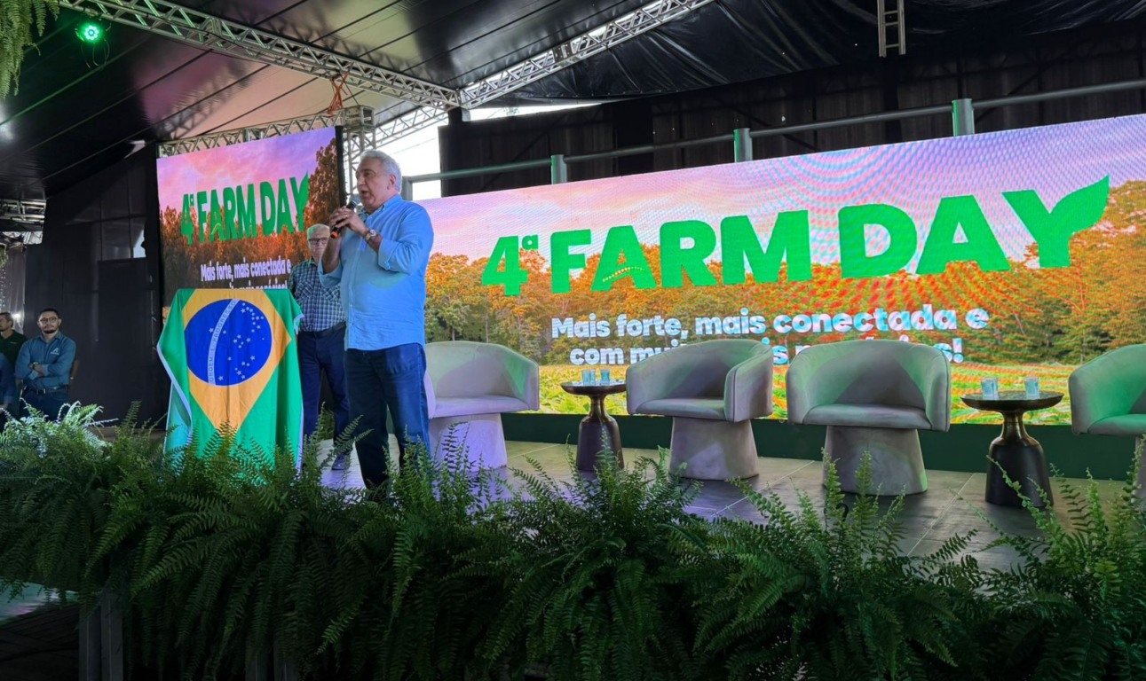 Farm Day: Laurez opta por comparar educação do Tocantins com Goiás e a exaltar Caiado em evento com foco no agro