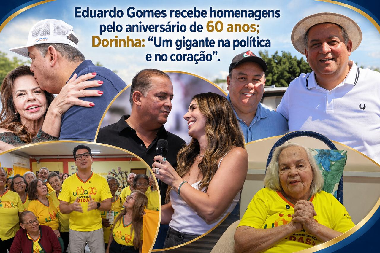 Eduardo Gomes recebe homenagens pelo aniversário de 60 anos; Dorinha: “Um gigante na política e no coração”