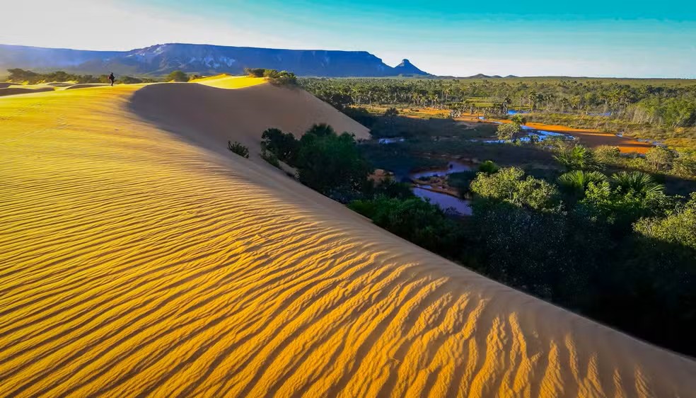 Atrativo das Dunas do Jalapão é um dos mais procurados por turistas — Foto: Marcio Vieira/Governo do Tocantins