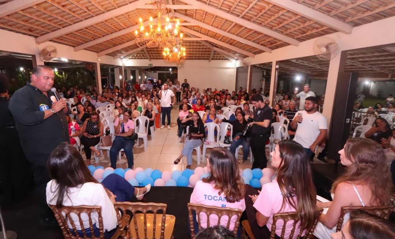 Com presença de Eduardo Gomes, Nilmar Ruiz e Michelle Bolsonaro por vídeo, PL Mulher Tocantins reúne lideranças em Palmas e reforça participação feminina na política Com presença de Eduardo Gomes, Nilmar Ruiz e Michelle Bolsonaro por vídeo, PL Mulher Tocantins reúne lideranças em Palmas e reforça participação feminina na política