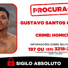Informa&ccedil;&otilde;es sobre o paradeiro do suspeito podem ser repassadas &agrave; 1&ordf; DHPP; o sigilo &eacute; garantido - Foto: Dicom SSP/TO