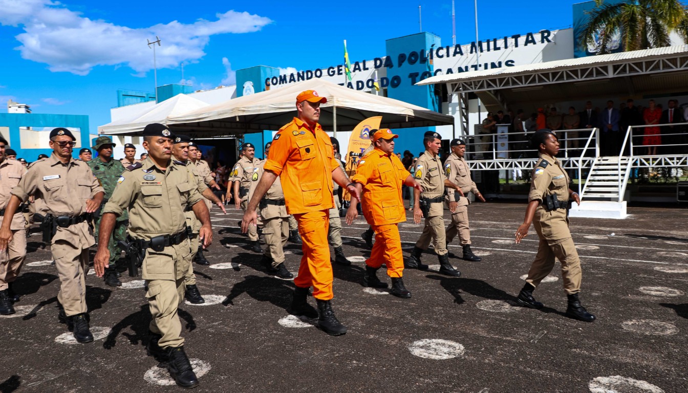 Polícia Militar do Tocantins (PMTO) e do Corpo de Bombeiros Militar do Tocantins (CBMTO) - Foto: Esequias Araújo/Governo do Tocantins 