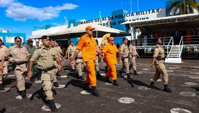 Polícia Militar do Tocantins (PMTO) e do Corpo de Bombeiros Militar do Tocantins (CBMTO) - Foto: Esequias Araújo/Governo do Tocantins 