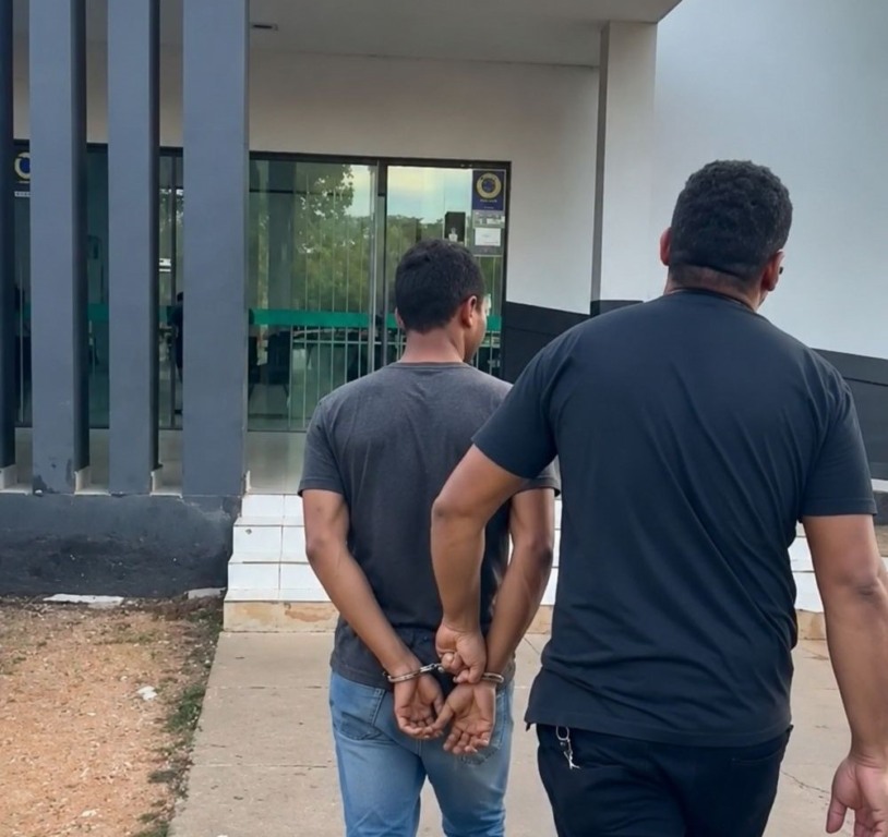 Investigado foi encaminhado à Unidade Prisional em Palmas e está à disposição da Justiça - Foto: Divulgação SSP/TO