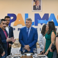Eduardo Siqueira Campos recebe embaixador do Catar e apresenta potencial econ&ocirc;mico da Capital