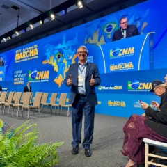 Presidente da ATM, Big Jow, na XXVII Marcha a Bras&iacute;lia -Foto: ASCOM ATM