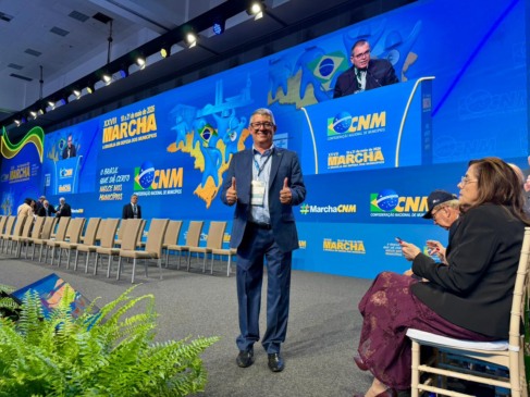 Presidente da ATM, Big Jow, na XXVII Marcha a Brasília -Foto: ASCOM ATM