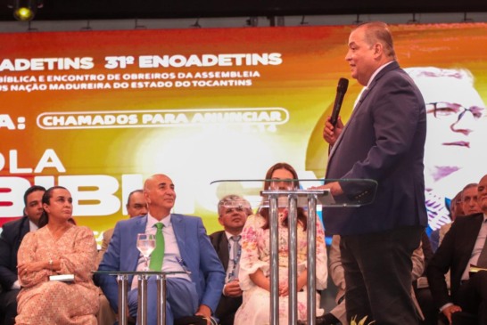 Eduardo Gomes defende valores da fé, da família e leva saudação de Flávio Bolsonaro ao público evangélico em evento da Madureira