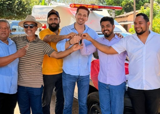 Veículo adquirido com recursos de emenda do deputado Olyntho Neto (MDB) vai atender os moradores do distrito de Araguaci - Foto: Ascom/Olyntho