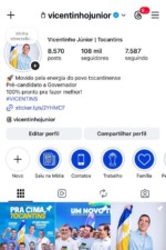 Vicentinho J&uacute;nior tamb&eacute;m sofre ataque virtual de perfis fakes; jur&iacute;dico toma provid&ecirc;ncias