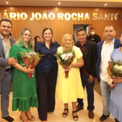 Deputada Claudia durante homenagem &agrave;s mulheres em Aparecida do Rio Negro