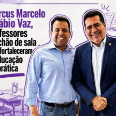 Marcus Marcelo e F&aacute;bio Vaz, professores do ch&atilde;o de sala que fortaleceram a Educa&ccedil;&atilde;o na pr&aacute;tica