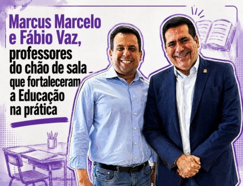 Marcus Marcelo e Fábio Vaz, professores do chão de sala que fortaleceram a Educação na prática