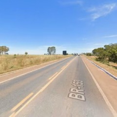 Rodovia BR -153, entre Gurupi e Cariri do Tocantins &mdash; Foto: Reprodu&ccedil;&atilde;o/Google