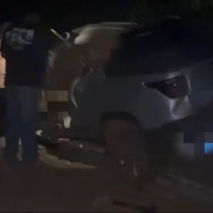 Acidente foi registrado na noite desta ter&ccedil;a-feira &mdash; Foto: Bruno Sores/Portal Eu Amo Lagoa