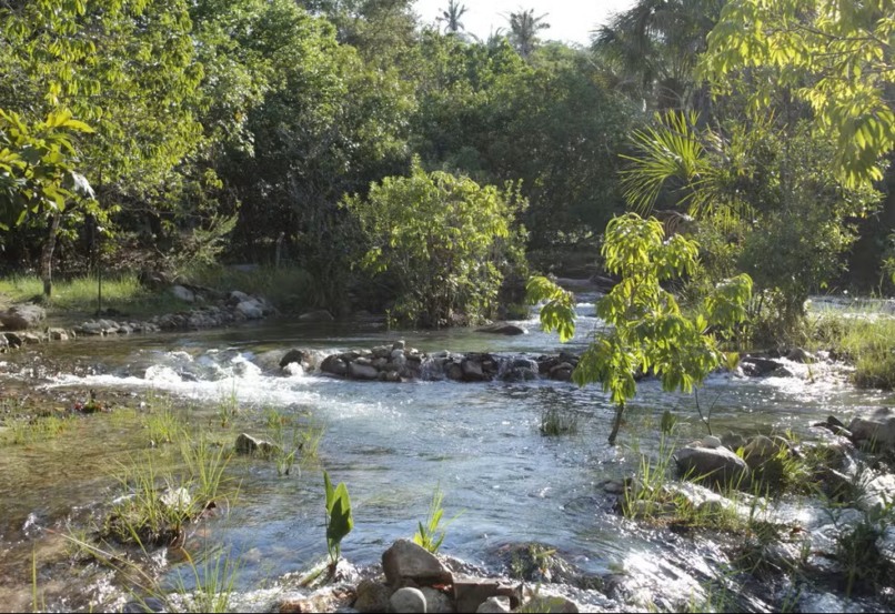 O Camping atrai turistas nas Serras Gerais com rios de águas cristalinas — Foto: Reprodução/Arquivo pessoal de Andreia Barbosa