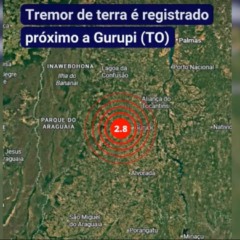 O tremor foi registrado na madrugada desta quinta-feira (21) &mdash; Foto: Divulga&ccedil;&atilde;o/Rede Sismográfica Brasileira