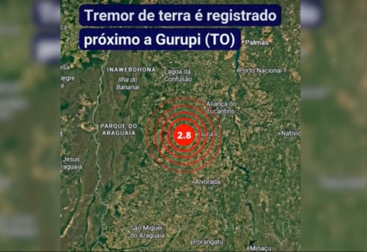 O tremor foi registrado na madrugada desta quinta-feira (21) — Foto: Divulgação/Rede Sismográfica Brasileira