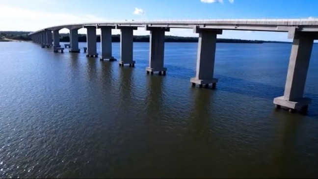 Ponte sobre o Rio Araguaia na BR-230 que liga TO e PA — Foto: DNIT/Divulgação