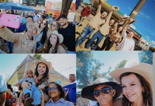 Na maior cavalgada do mundo, Dorinha faz trajeto com Wagner e outros aliados e recebe carinho popular pelas ruas 