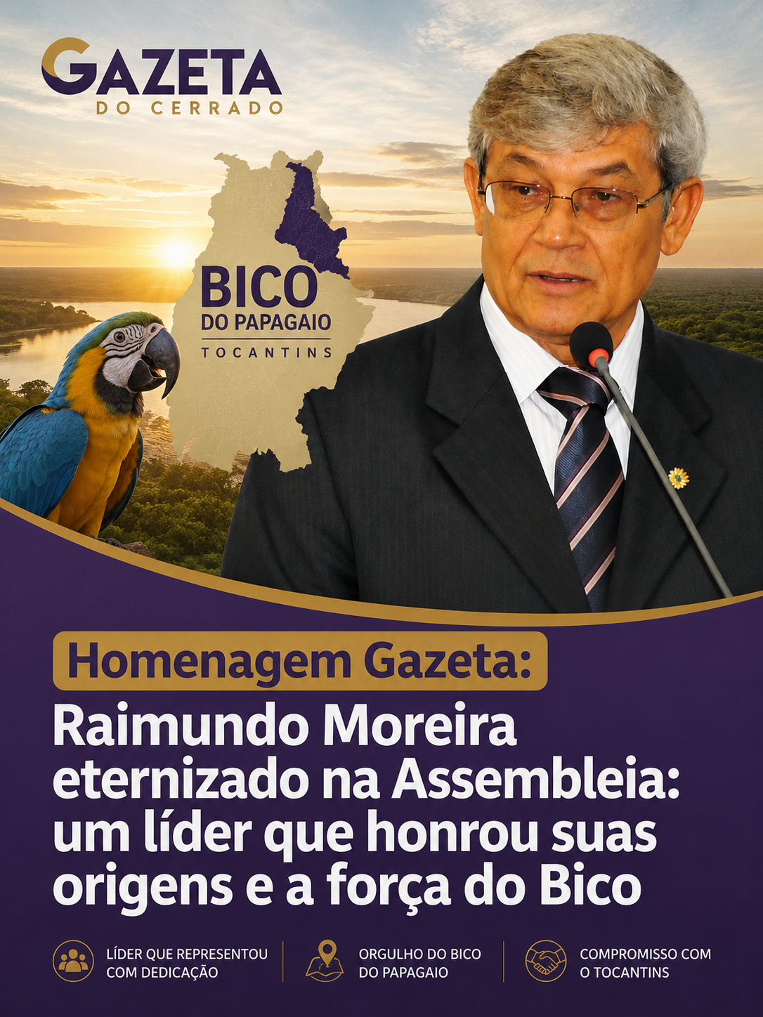 Raimundo Moreira eternizado na Assembleia: um líder que honrou suas origens e a força do Bico Raimundo Moreira eternizado na Assembleia: um líder que honrou suas origens e a força do Bico