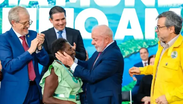 Presidente Lula em Cerimônia de anúncios relacionados ao Dia Mundial do Meio Ambiente, no Palácio do Planalto | Foto: Ricardo Stuckert / PR
