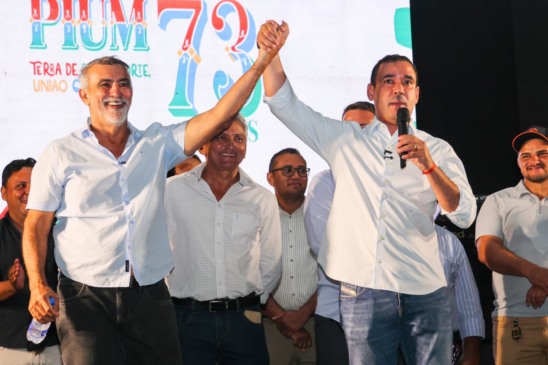 Com mais de R$ 7 milhões em emendas, Vicentinho comemora os 73 anos de Pium com entrega de obras e novos investimentos