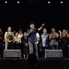 Em Buriti do Tocantins, Am&eacute;lio prestigiou o evento ao lado da prefeita Lucilene e parlamentares - Cr&eacute;ditos: Lwann Ara&uacute;j