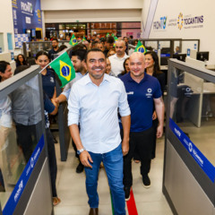 Governador do Tocantins, Wanderlei Barbosa, realizou uma visita institucional, nesta sexta-feira, 26, &agrave; unidade do PronTO, em Aragua&iacute;na - Foto: Ademir dos Anjos/Governo do Tocantins