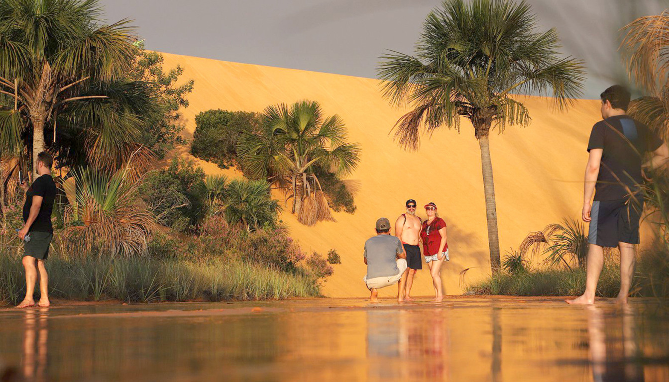 Em maio deste ano, mais de 5 mil turistas visitaram as Dunas do Jalapão - Foto: Walker Ribeiro/Governo do Tocantins Em maio deste ano, mais de 5 mil turistas visitaram as Dunas do Jalapão - Foto: Walker Ribeiro/Governo do Tocantins