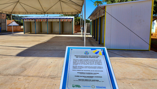 Centro de Comércio Popular da Rua Mato Grosso foi implantado com foco no fortalecimento do empreendedorismo, da economia local e da geração de emprego e renda - Foto:Antonio Goncalves/Governo do Tocantins