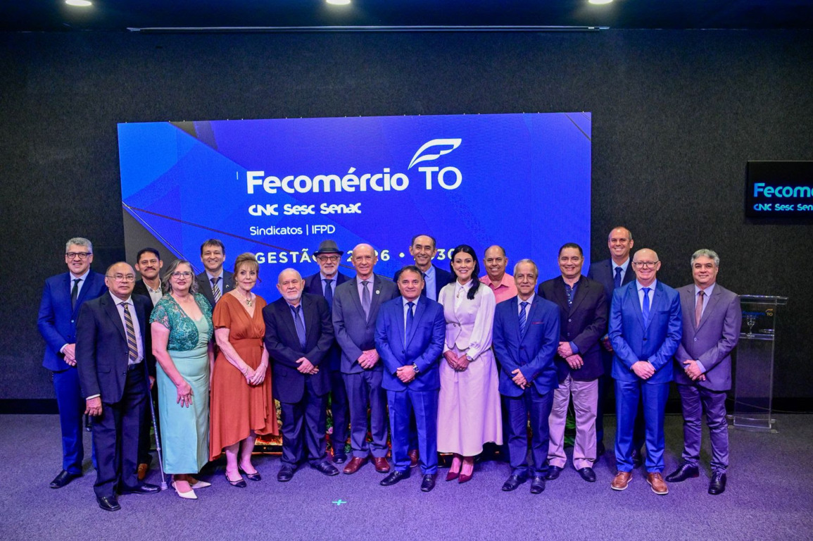 Domingos Tavares toma posse na presidência do Sistema Fecomércio-Sesc-Senac Tocantins para o mandato 2026–2030 Domingos Tavares toma posse na presidência do Sistema Fecomércio-Sesc-Senac Tocantins para o mandato 2026–2030