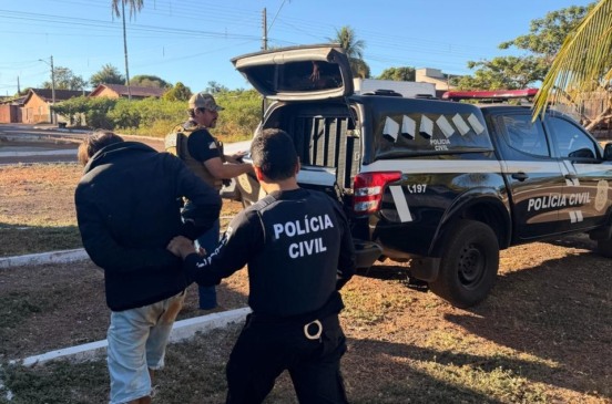 O homem foi encaminhado à Unidade Prisional de Paraíso do Tocantins e está à disposição da Justiça - Foto: Divulgação PCTO 