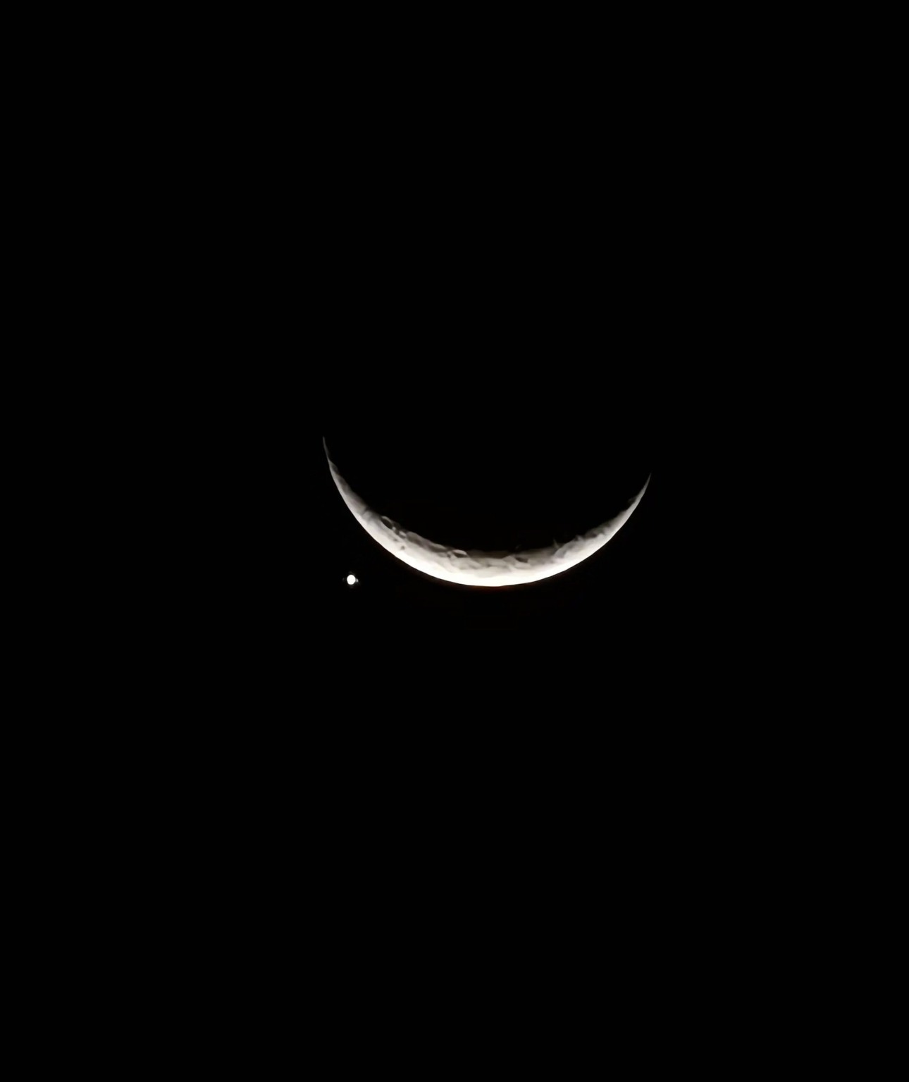 Lua e vênus no céu de Palmas - Foto: Daniel Lelis Lua e vênus no céu de Palmas - Foto: Daniel Lelis