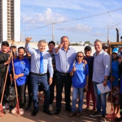 Senador Eduardo Gomes participa de mutir&atilde;o de limpeza em Palmas e refor&ccedil;a apoio a Taquaru&ccedil;u durante sess&atilde;o Capital por um Dia
