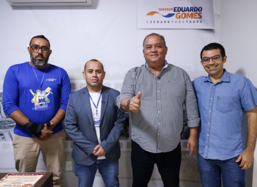 Vice no Senado, Eduardo Gomes garante apoio à PEC 14 e abraça causa dos agentes de saúde