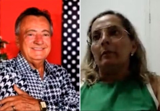 José Paulo Couto e Rejane Mendes — Foto: Reprodução/TV Anhanguera