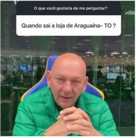 Luciano Hang anuncia que Havan já definiu terreno para nova unidade no TO: "Loja enorme"