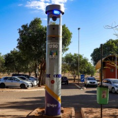 Equipamento de seguran&ccedil;a eletr&ocirc;nica em fase de testes no Terminal Rodovi&aacute;rio de Palmas - Foto: Antonio Gon&ccedil;alves/Governo do Tocantins