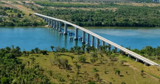 Ponte Prefeito Leôncio Miranda, em Pedro Afonso - Foto: Divulgação.
